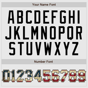 Custom White Black Pinstripe Vintage USA Flag-Black Authentic Raglan Sleeves Baseball Jersey