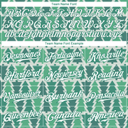 Custom Kelly Green Kelly Green-White Christmas 3D Authentic Baseball Jersey