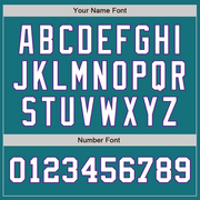 Custom Teal White-Purple Authentic Two Tone Baseball Jersey