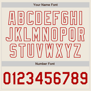 Custom Black Cream-Red Authentic Split Fashion Baseball Jersey