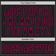 Custom White-Black Pink Authentic Split Fashion Baseball Jersey