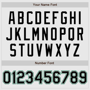 Custom White Kelly Green Pinstripe Black-Kelly Green Authentic Raglan Sleeves Baseball Jersey