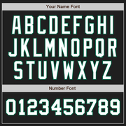 Custom Black White-Kelly Green Authentic Two Tone Baseball Jersey