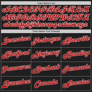 Custom Black Red-Yellow Authentic Split Fashion Baseball Jersey