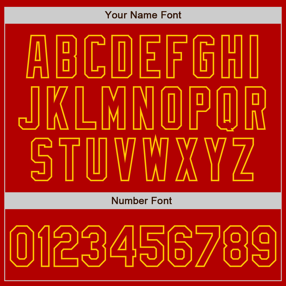 Custom White Red-Gold Authentic Split Fashion Baseball Jersey