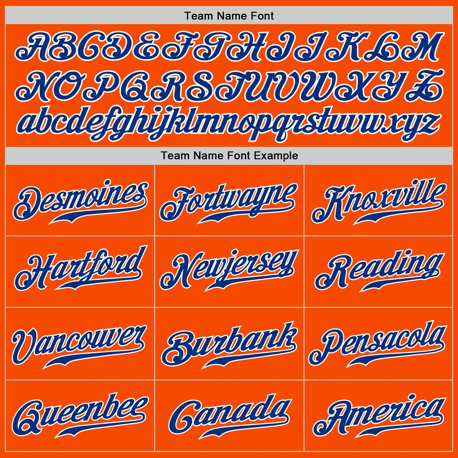 Custom Orange Royal-White Authentic Split Fashion Baseball Jersey