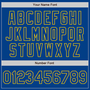 Custom White Royal-Gold Authentic Split Fashion Baseball Jersey