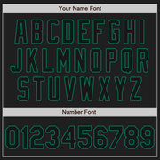 Custom White-Black Kelly Green Authentic Split Fashion Baseball Jersey