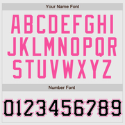 Custom White Pink Pinstripe Black-Pink Authentic Raglan Sleeves Baseball Jersey