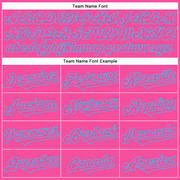 Custom Pink Sky Blue 3D Pattern Design Rave Halloween Pumpkin Authentic Baseball Jersey