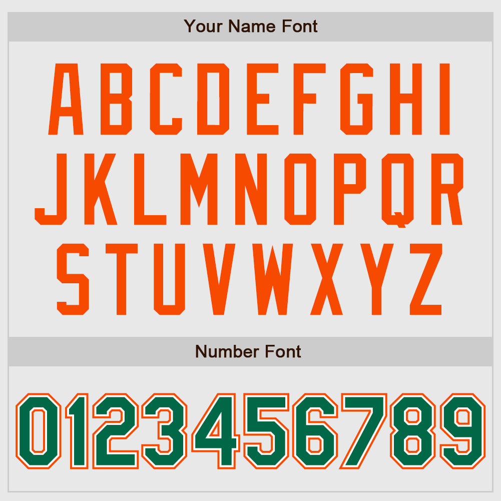 Custom White Kelly Green Pinstripe Kelly Green-Orange Authentic Raglan Sleeves Baseball Jersey