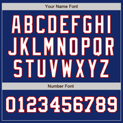 Custom Royal White-Red Authentic Two Tone Baseball Jersey