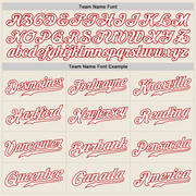 Custom Cream White-Navy Authentic Split Fashion Baseball Jersey