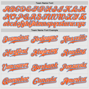 Custom White Royal Pinstripe Orange-Royal Authentic Raglan Sleeves Baseball Jersey