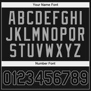 Custom Black Black-Red Authentic Split Fashion Baseball Jersey