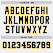 Custom White Black-Gold Authentic Two Tone Baseball Jersey