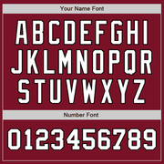 Custom Crimson White-Black Authentic Two Tone Baseball Jersey