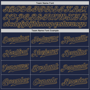 Custom White Navy-Old Gold Authentic Split Fashion Baseball Jersey