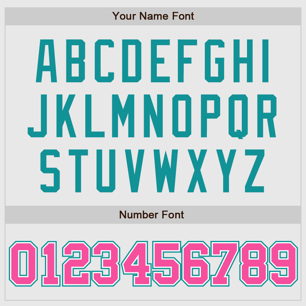 Custom White Pink-Teal Authentic Two Tone Baseball Jersey