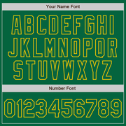 Custom White Kelly Green-Gold Authentic Split Fashion Baseball Jersey