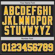 Custom Black Gold-White Authentic Two Tone Baseball Jersey