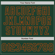 Custom White Green-Orange Authentic Split Fashion Baseball Jersey