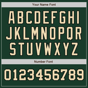 Custom Green Cream-Black Authentic Two Tone Baseball Jersey