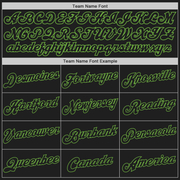 Custom White-Black Neon Green Authentic Split Fashion Baseball Jersey