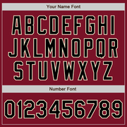 Custom Crimson Black-Cream Authentic Split Fashion Baseball Jersey