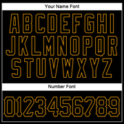 Custom Black Black-Gold Authentic Sleeveless Baseball Jersey