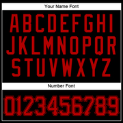 Custom Black Red Authentic Sleeveless Baseball Jersey