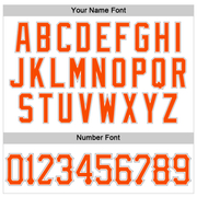 Custom White Orange-Gray Authentic Sleeveless Baseball Jersey