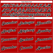 Custom Women's Red Black-White V-Neck Cropped Baseball Jersey