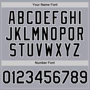 Custom Gray Black-White Authentic Sleeveless Baseball Jersey