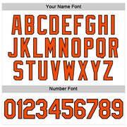 Custom Women's White Orange-Black V-Neck Cropped Baseball Jersey