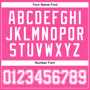 Custom Pink White Authentic Sleeveless Baseball Jersey