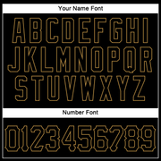 Custom Black Black-Old Gold Authentic Sleeveless Baseball Jersey