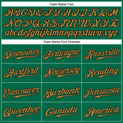 Custom Kelly Green Old Gold-Black Authentic Sleeveless Baseball Jersey