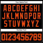 Custom Black Orange Authentic Sleeveless Baseball Jersey