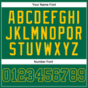 Custom Kelly Green Kelly Green-Gold Authentic Sleeveless Baseball Jersey