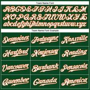 Custom Green White-Orange Authentic Sleeveless Baseball Jersey