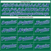 Custom Kelly Green Royal-White Authentic Sleeveless Baseball Jersey