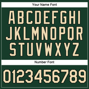 Custom Women's Green Cream-Black V-Neck Cropped Baseball Jersey