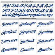 Custom Women's White Royal-Red V-Neck Cropped Baseball Jersey