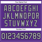 Custom Purple Gray-Black Authentic Sleeveless Baseball Jersey