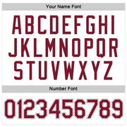 Custom Women's White Crimson-Gray V-Neck Cropped Baseball Jersey