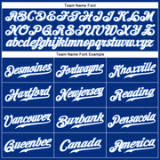 Custom Royal White-Light Blue Authentic Sleeveless Baseball Jersey