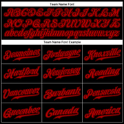 Custom Black Red Authentic Sleeveless Baseball Jersey