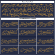 Custom Navy Navy-Old Gold Authentic Sleeveless Baseball Jersey