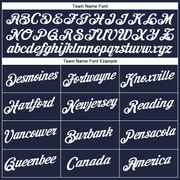 Custom Women's Navy White V-Neck Cropped Baseball Jersey